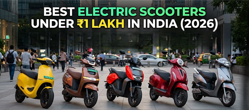 Best Electric Scooters Under ₹1 Lakh in India (2026): Price, Range, Features & Expert Comparison